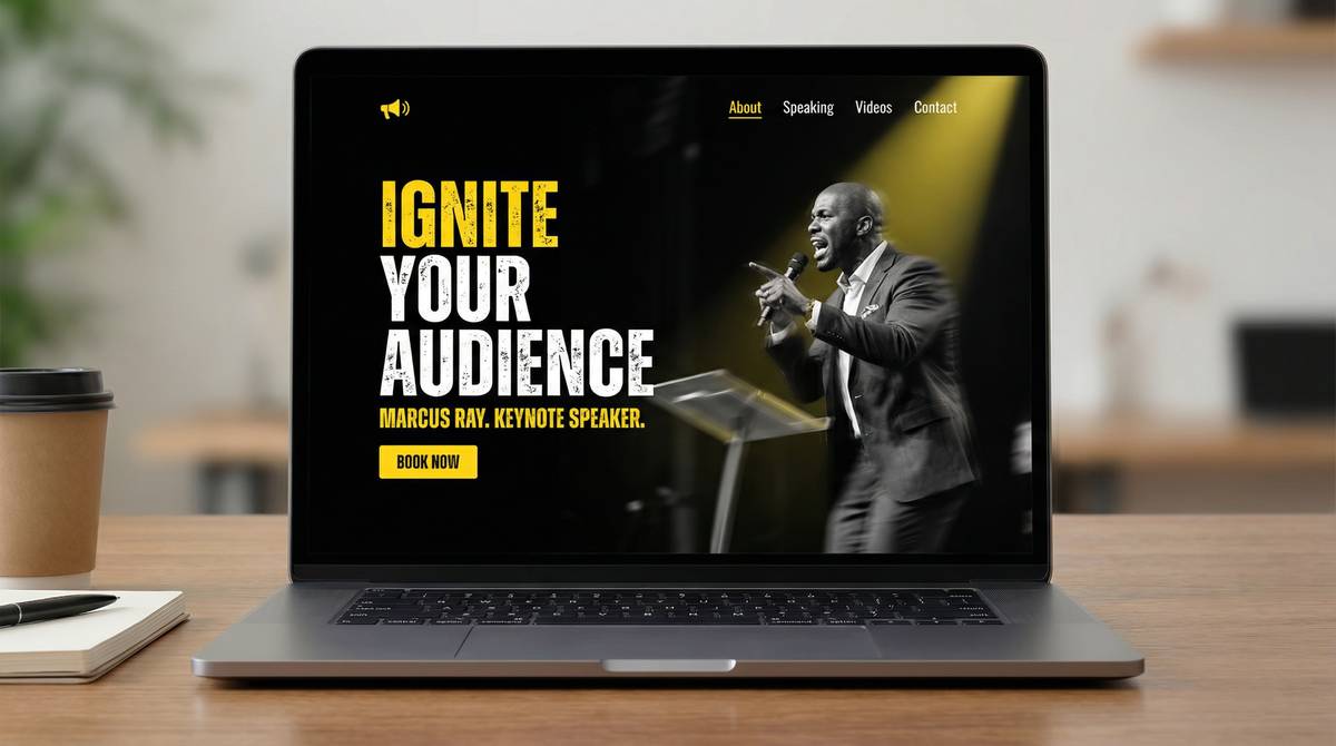 Website Design für Marcus Ray